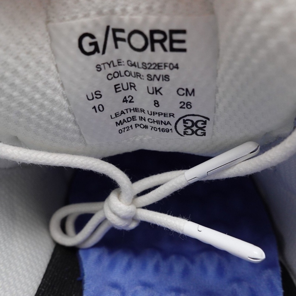 NEW G/FORE Women's Gallivanter Cap-Toe Golf Shoes G4LS22EF04-S/VIS Snow - Picture 2 of 9